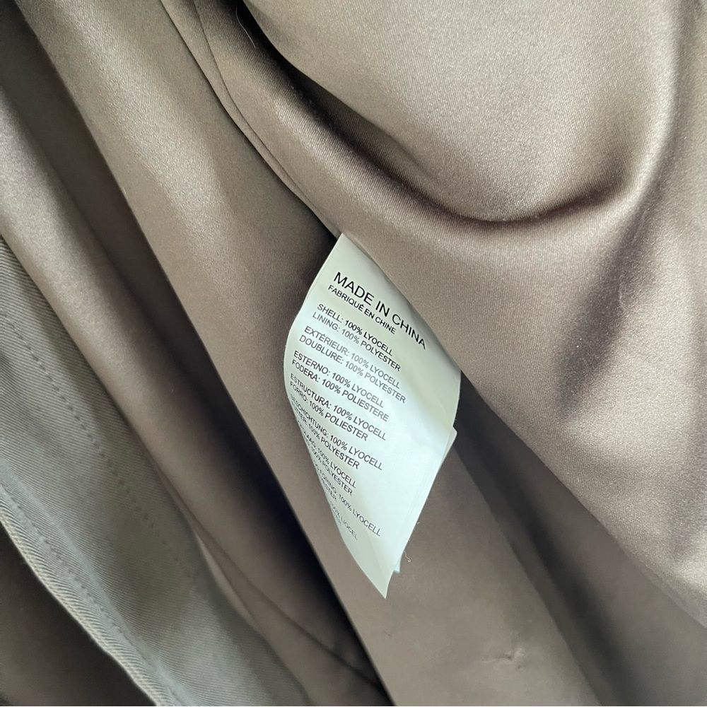 Club Monaco Olive Belted Trench Coat - Picture 5 of 7